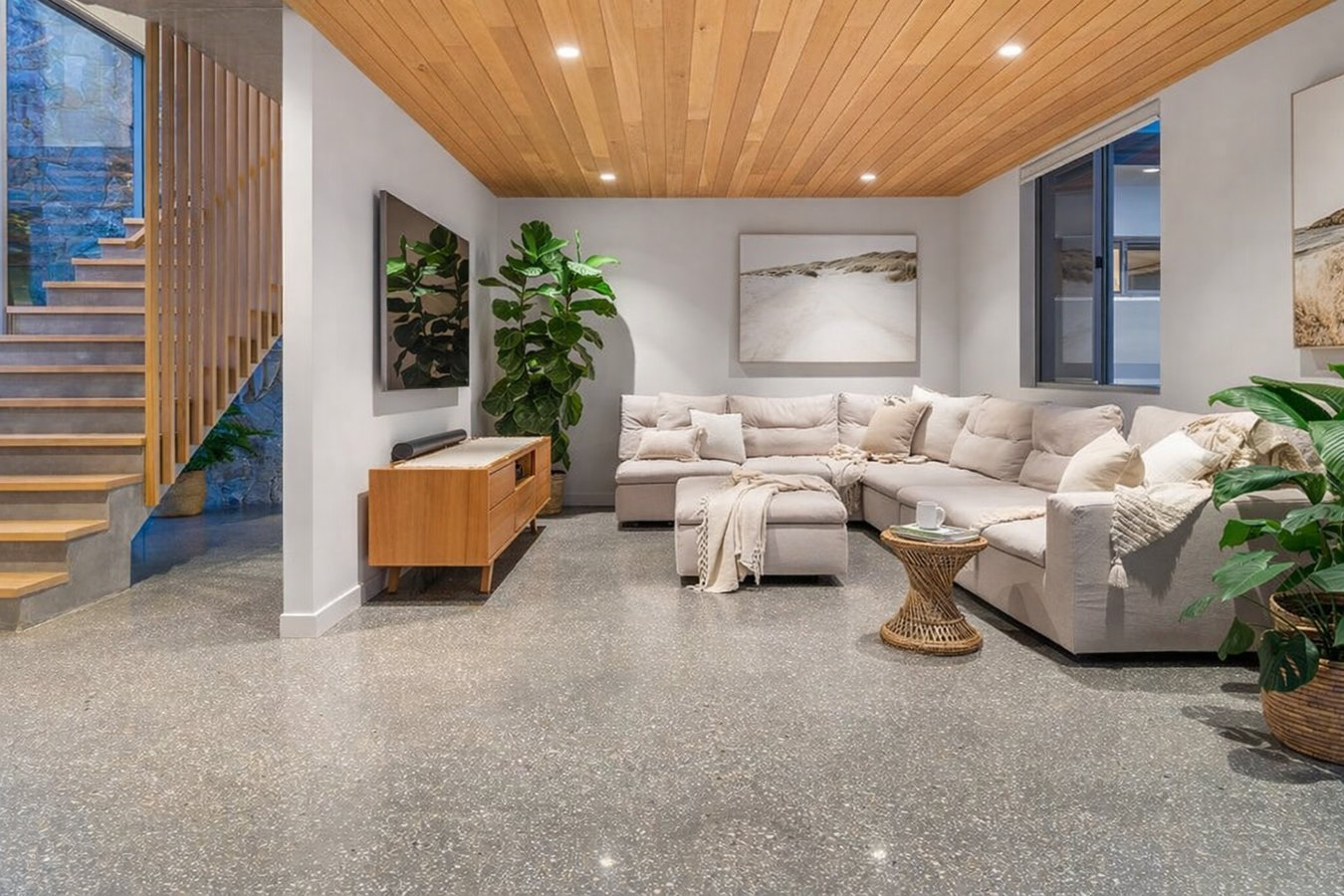 Concrete floor installation in Milford, MA