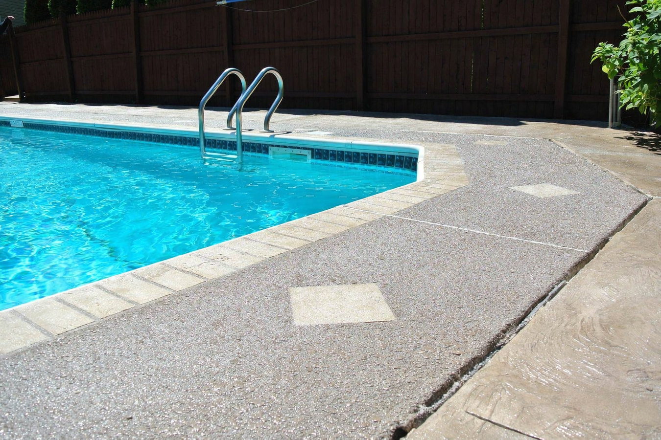Concrete pool decks in Milford, MA